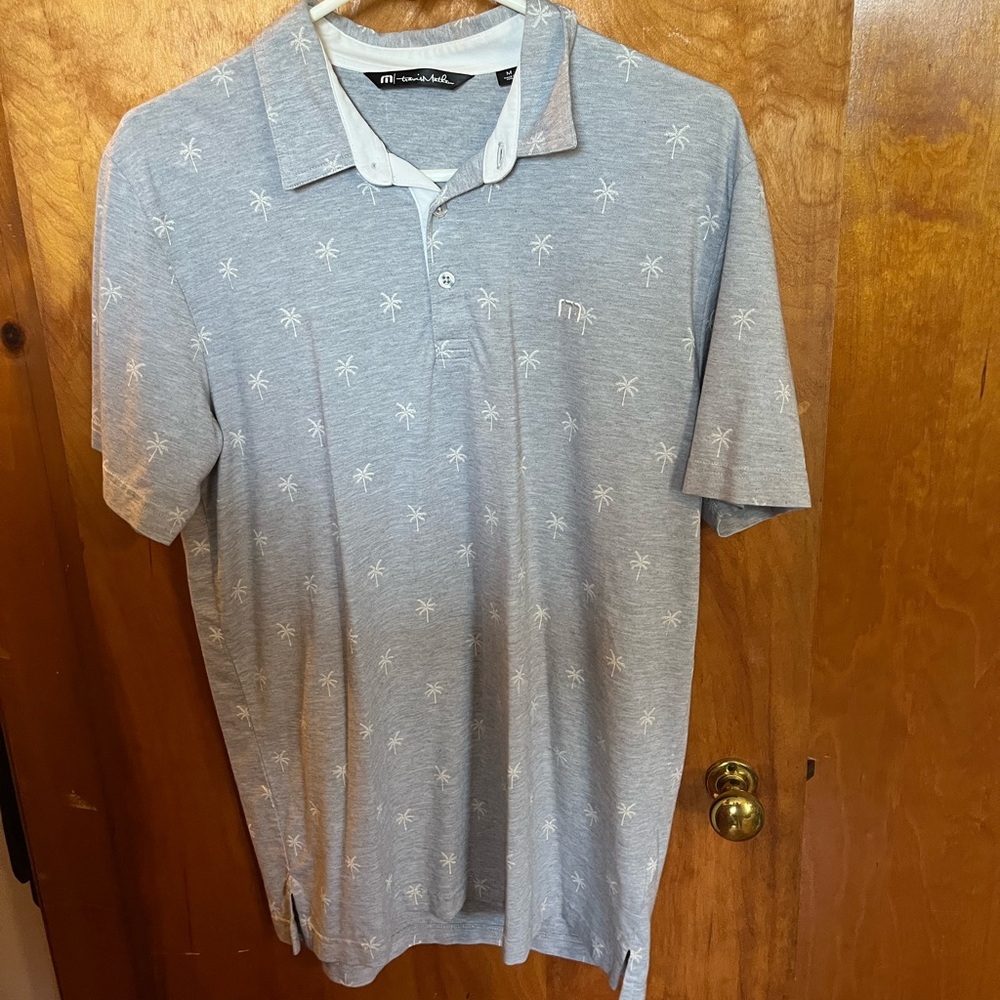 Travis Mathew palm tree golf polo
